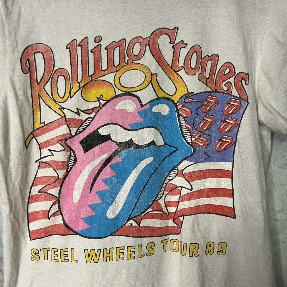 The Rolling Stones Steel Wheels Tour 89 Vintage Inspired Concert Tee - XS - Picture 4 of 8
